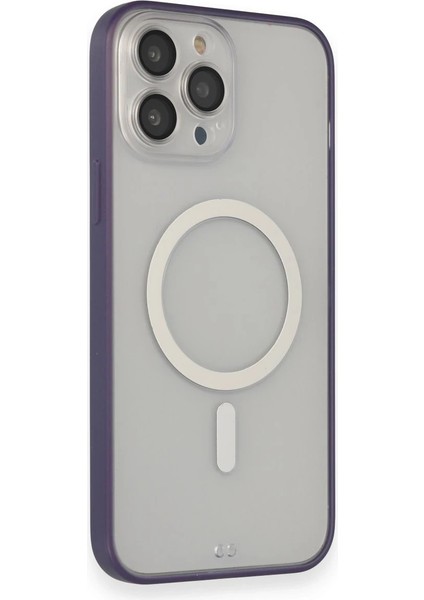 Iphone 14 Pro Kılıf Grand Magneticsafe Kapak - Mor Arbkd