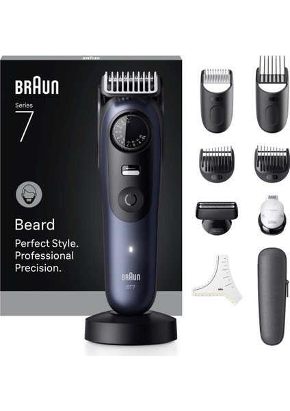 Lacivert Sakal Düzeltici Problade Seri 7 40 Uzunluk +10 Berber Ekipmanı