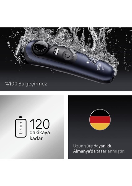 Lacivert Sakal Düzeltici Problade Seri 7 40 Uzunluk +10 Berber Ekipmanı