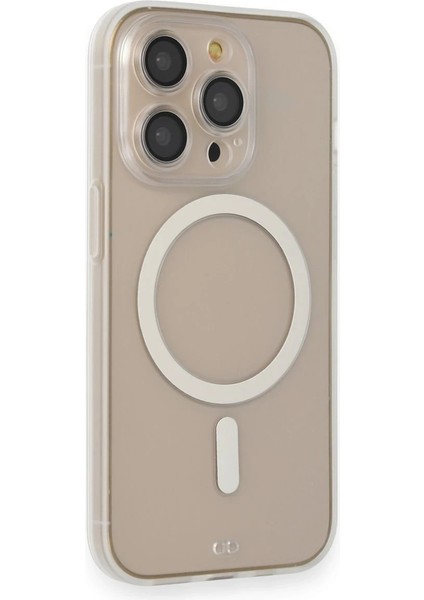 Iphone 13 Pro Max Kılıf Grand Magneticsafe Kapak - Şeffaf Arbkd