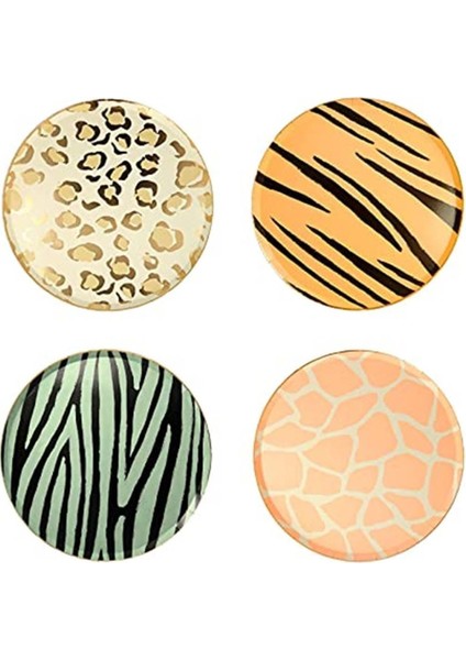 Turuncu 8'li Büyük Tabak Seti, Şık ve Kullanışlı Ev Sofraları Için Ideal