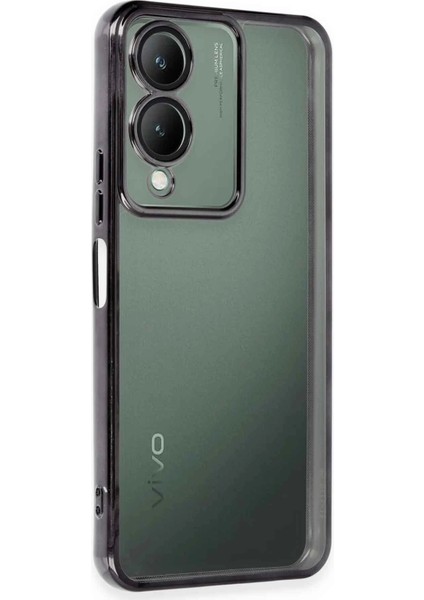 Vivo Y17S Kılıf Razer Lensli Silikon - Siyah Arbkd