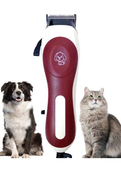 Kedi ve Köpekler Profesyonel Tıraş Makinesi Kırmızı li Kolay Kullanım modelleri