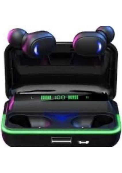 E10 MiPods Rgb Işıklı Gaming Bluetooth Kulaklık - Powerbank Özellikli Kutu ile fırsatları