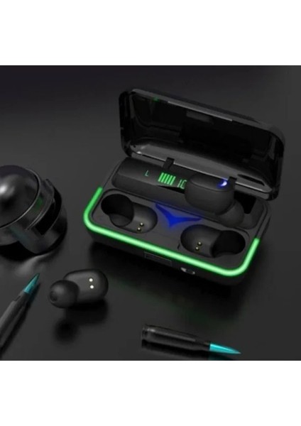 E10 MiPods Rgb Işıklı Gaming Bluetooth Kulaklık - Powerbank Özellikli Kutu ile