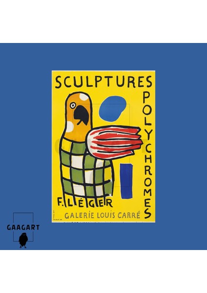 Tekli Dikey Kanvas Tablo Ünlü Eserler Fernand Leger Sculptures Polychromes modelleri