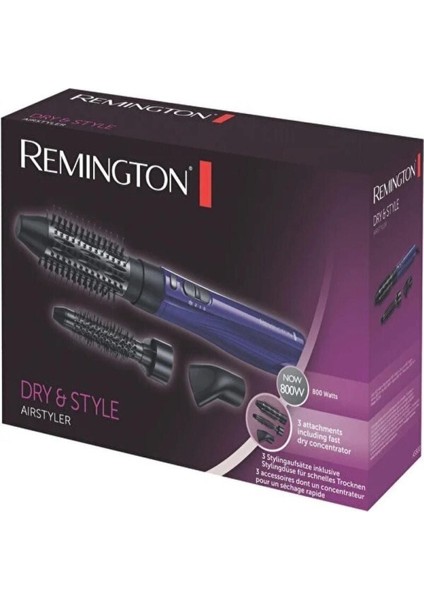 Siyah Dry Style Airstyler Saç Şekillendirici Seti, Kolay ve Pratik Kullanım Sağlar.