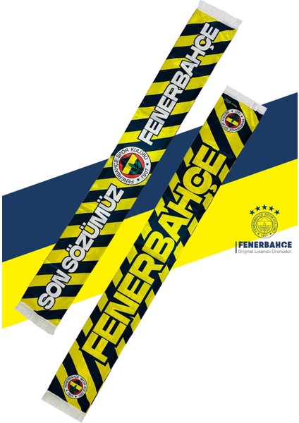 Orijinal Lisanslı Son Sözümüz Fenerbahçe Şal Atkı Kanarya Baskılı Ahşap Kutulu fiyatları
