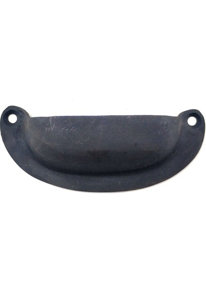 Antika Tarz Dekoratif Pirinç Düz Tas Mobilya Kulbu - 37X87 Mm, Oksit