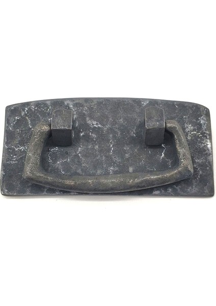 Antika Tarz Dekoratif Pirinç Otantik Dövme Kapı Kulbu - 45X90 Mm, Oksit