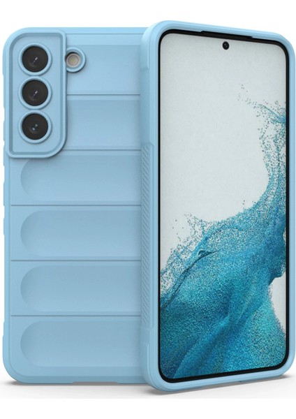 Samsung Galaxy S21 Kılıf Optimum Silikon - Sky Blue Arbkd