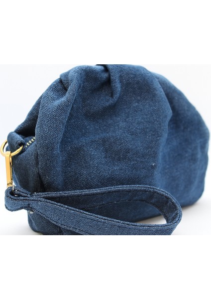 Açık Mavi Denim Kadın Debriyaj Çanta-Günlük&şık Kot Çanta|kumsal Allure modelleri