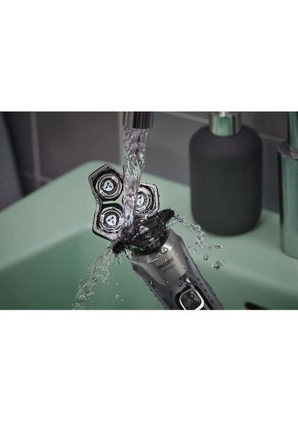 Üç Başlı Islak Kuru Şarjlı Sakal ve Bıyık Kesme Makinesi Siyah fiyatları