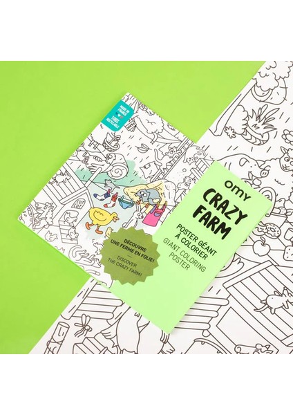 Dev Boyama Posteri - Crazy Farm fırsatları