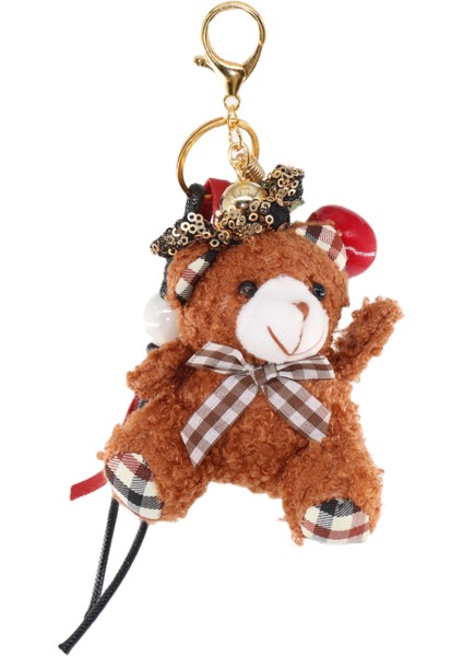 Anahtarlık Çanta Charm. Ayna Süsü.çanta Aksesuarı.anahtarlık Peluş Ayıcık Örme Ip Kiraz Çanta Charmı indirimleri