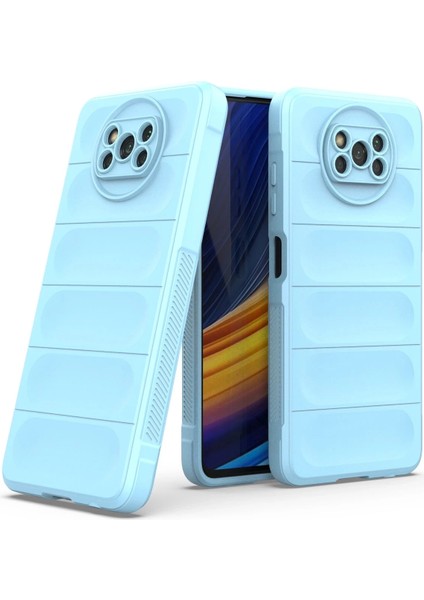 Xiaomi Pocophone X3 Kılıf Optimum Silikon - Sky Blue Arbkd fiyatları