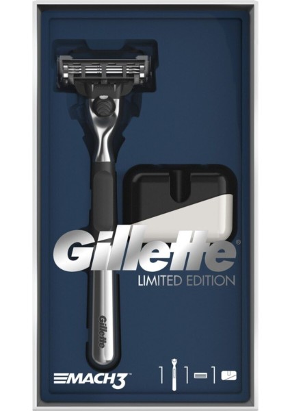 Krom Kaplamalı Tıraş Makinesi ve Standı Beyaz