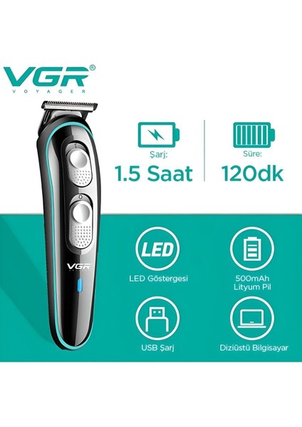 Su Geçirmez Şarjlı Profesyonel Tıraş Makinesi Siyah modelleri