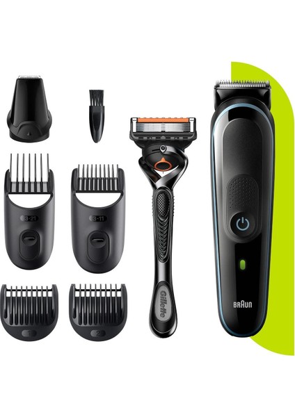 Erkek Bakım Seti 7'li Şekillendirici Siyah