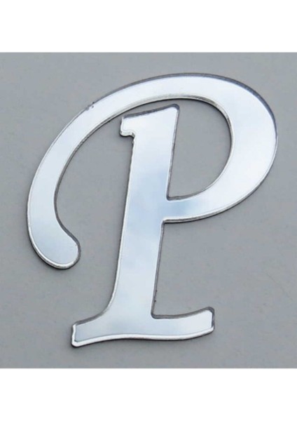 Parlak Gümüş Pleksi Harf, 4 Cm, Şık ve Dayanıklı Dekoratif Harf Seçeneği
