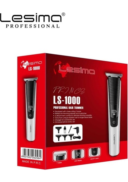 Gri T-Bıçaklı Ense Saç ve Sakal Çizim ve Sıfırlama Cihazı fiyatları