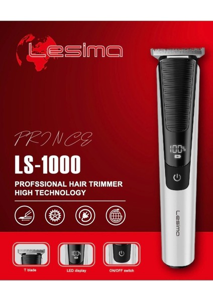 Gri T-Bıçaklı Ense Saç ve Sakal Çizim ve Sıfırlama Cihazı indirimleri