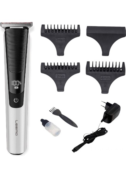 Gri T-Bıçaklı Ense Saç ve Sakal Çizim ve Sıfırlama Cihazı