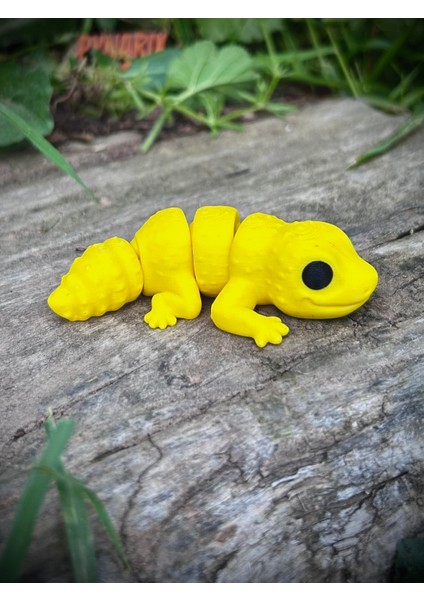 Oyuncak Leopar Kertenkelesi – Çölün Altın Deseni! 🌵🌞🦎🌟3d Hareketli Organik Model - Orta Boy indirimleri