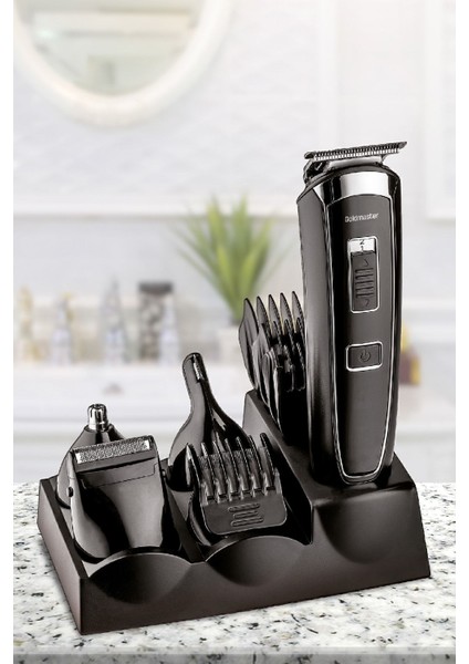 Civan GM-7184 Erkek Bakım Seti Şarjlı 60 dk Kuru Kullanım Paslanmaz Çelik Bıçak ve Çoklu Başlık