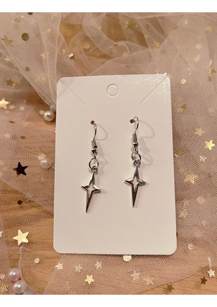 Kuzey Yıldızı Küpe, Pinterest Küpe Pirinç Kaplama