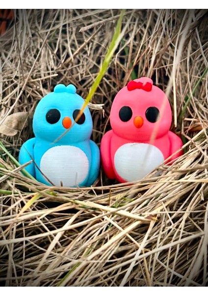 Kuş -"sevgili Kuşlar" Aşkın ve Sadakatin Simgesi🐦💙💕 3D Hareketli Organik Oyuncak - Model Orta Boy fiyatları