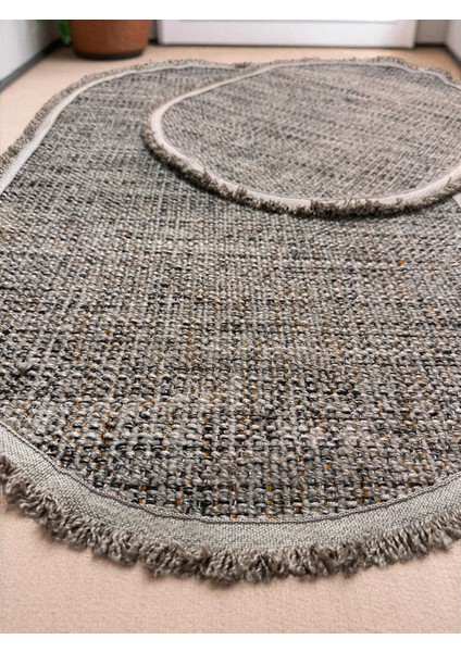 Otantik Desenli, 60 x 100 - 50 x 80 Cm, Saçaklı, Modern, Çift Taraflı, Ikili Klozet Takımı modelleri