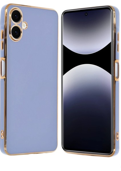 Samsung Galaxy A06 Kılıf Volet Silikon - Mavi Arbkd