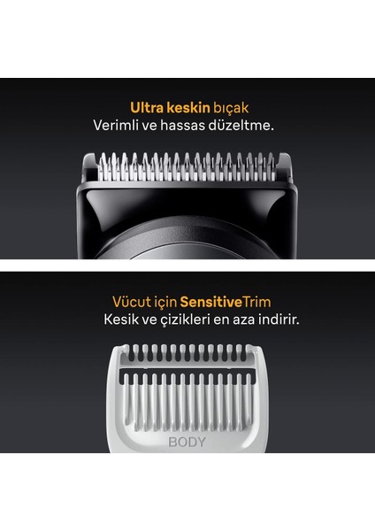 7'li Çok Fonksiyonlu Erkek Tıraş Seti Bıçak ve Vücut Tıraşı AIO5520 fırsatları