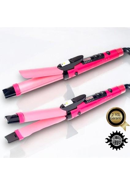 Iki Işlevli Saç Düzleştirici ve Maşa Cihazı, Pratik ve Şık Tasarım