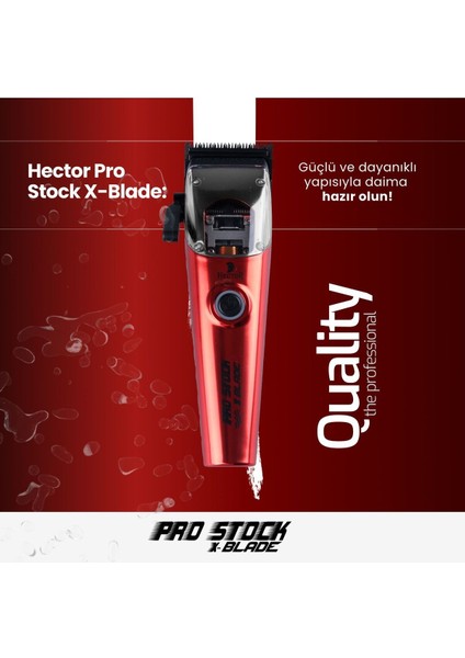 Kırmızı Tıraş Makinesi 11000 Devir Şık ve Güçlü Tasarım