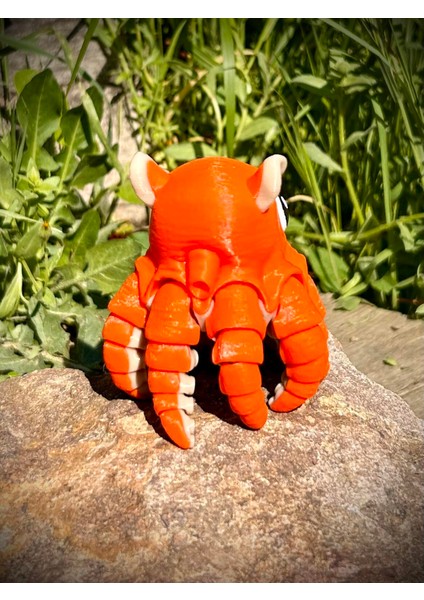 Ahtapot Oyuncak -🌊turuncu Kanatların Dansı: Yelpaze 🐙3d Hareketli Organik Vip Model- Orta Boy indirimleri