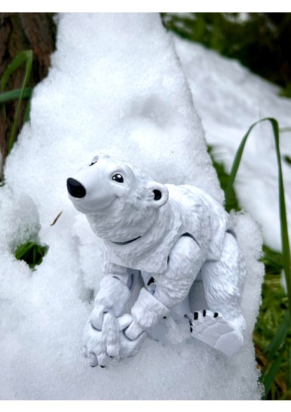 Kutup Ayısı – Buzulların Beyaz Muhafızı!🐻‍❄️❄️3d Hareketli Organik Oyuncak - Büyük Boy Vıp Versiyon modelleri