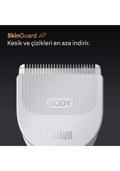 Su Geçirmez Vücut Tıraş Makinesi 6 Aksesuar Series 5 BG5550 modelleri