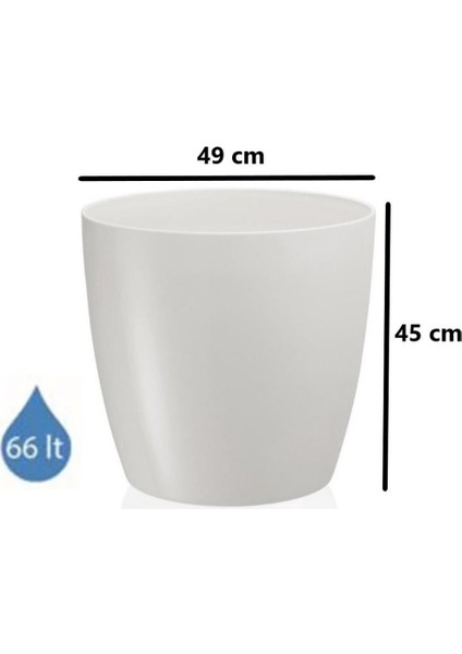SO-YK07 Yakut Saksı Takımı Separetörlü 66 Litre Kirli Beyaz 3 Adet fiyatları