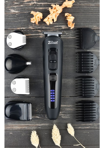 Hızlı Şarjlı Çok Fonksiyonlu Erkek Tıraş Makinesi Siyah