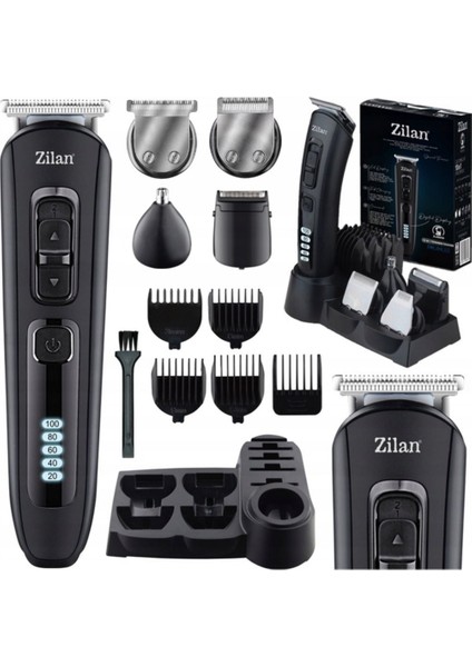 Hızlı Şarjlı Çok Fonksiyonlu Erkek Tıraş Makinesi Siyah modelleri