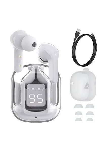 Ultrapods Pro Bluetooth 5.3 Kablosuz Kulaklık – Dijital Ekranlı, Şeffaf Tasarım, Ipx4 Suya Dayanıklı" modelleri