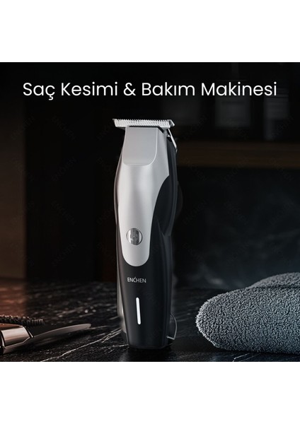 Siyah Hassas Kesim Şarjlı Saç ve Tıraş Makinesi ve Güçlü Kullanım modelleri