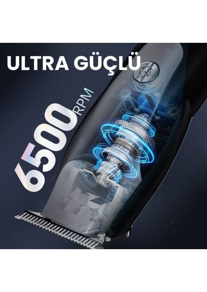 Siyah Hassas Kesim Şarjlı Saç ve Tıraş Makinesi ve Güçlü Kullanım fırsatları