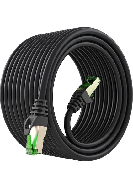 10 Metre RJ45 Kablo CAT7U/FTP Altın Kaplama Korumalı 10GB/SN 600 Mhz Zırhlı Utp Ağ Lan Ethernet Kablosu 10MT Xbox Ps 2/3/4/5 RJ45 Patch Kablosu