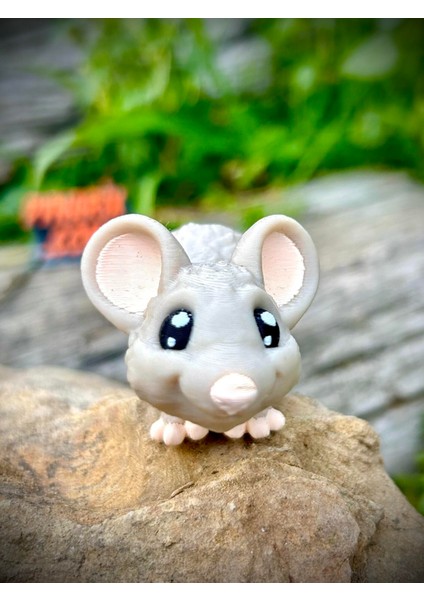 Fare Oyuncak - Hayal Gücünün Minik ve Cesur Yolcusu! 🐭🌟🧀3d Hareketli Organik Vip Model - Orta Boy