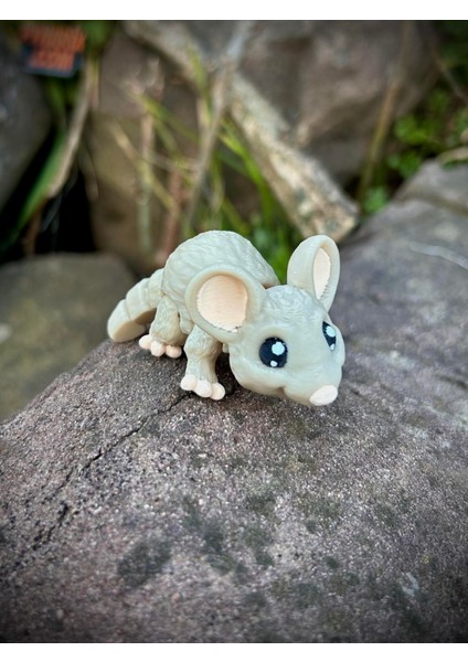 Fare Oyuncak - Hayal Gücünün Minik ve Cesur Yolcusu! 🐭🌟🧀3d Hareketli Organik Vip Model - Orta Boy