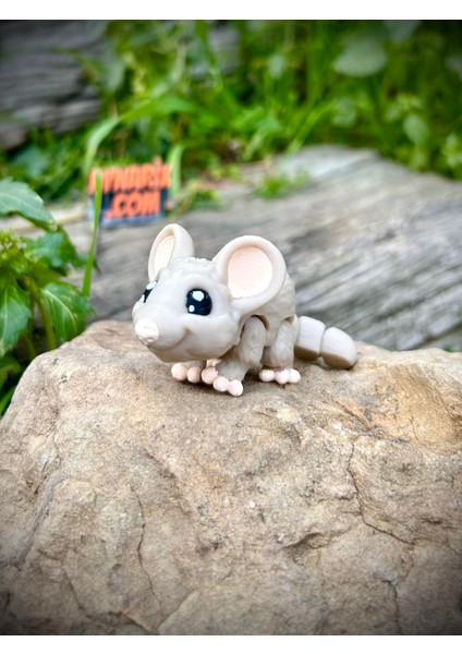 Fare Oyuncak - Hayal Gücünün Minik ve Cesur Yolcusu! 🐭🌟🧀3d Hareketli Organik Vip Model - Orta Boy