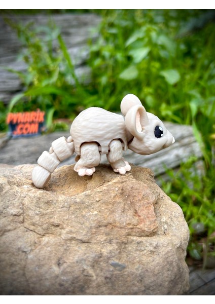 Fare Oyuncak - Hayal Gücünün Minik ve Cesur Yolcusu! 🐭🌟🧀3d Hareketli Organik Vip Model - Orta Boy